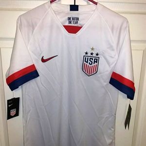 Nike USA 4-Star Mens Size XS Home Stadium Soccer Jersey White CQ4242-101